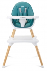 Дитячий стільчик для годування Caretero Tuva Dark Green